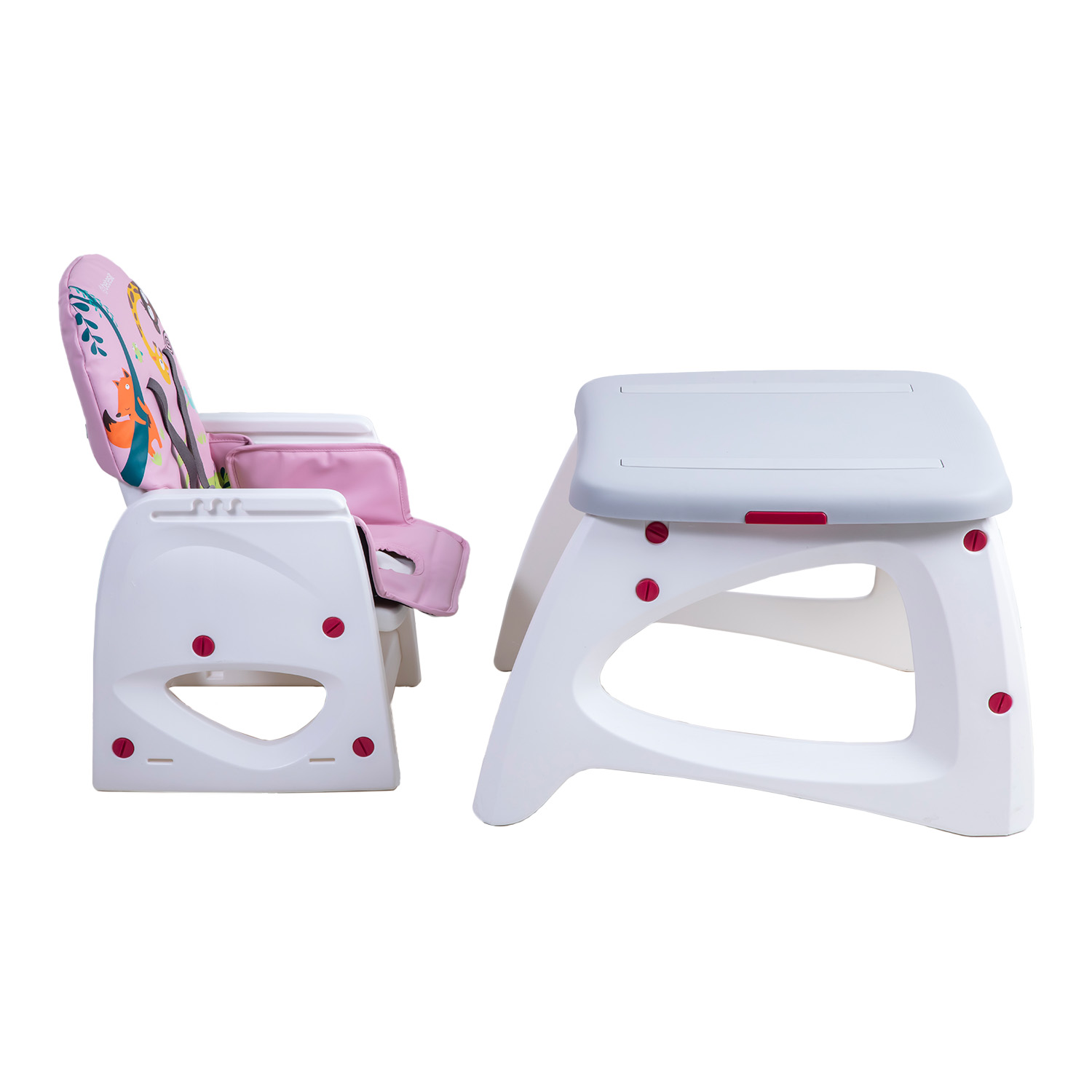 SILLA DE COMER ESCRITORIO BALANCIN EAT&SWING ROSADA BEBESIT - 8