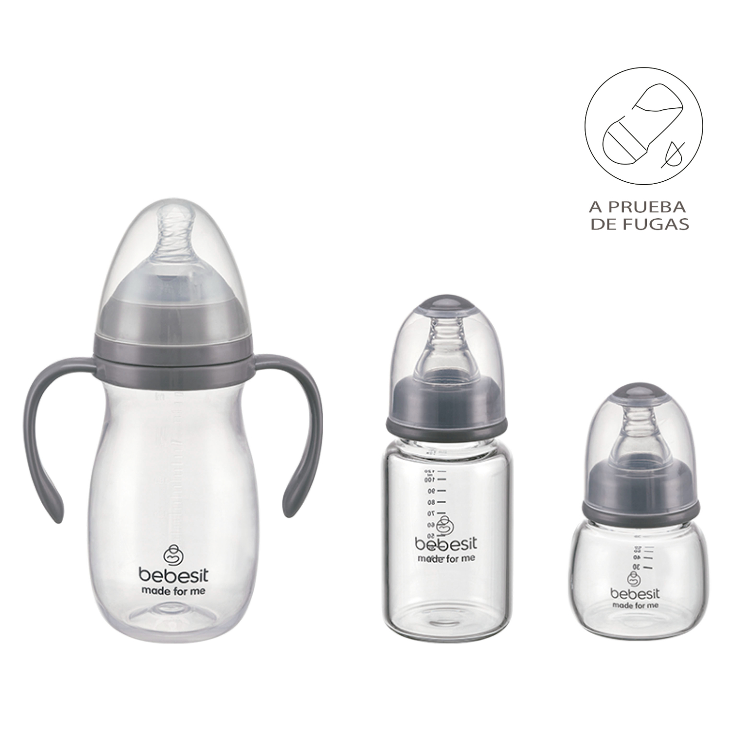 SET DE LACTANCIA 6 EN 1 MAMADERAS Y ACCESORIOS BEBESIT - 2