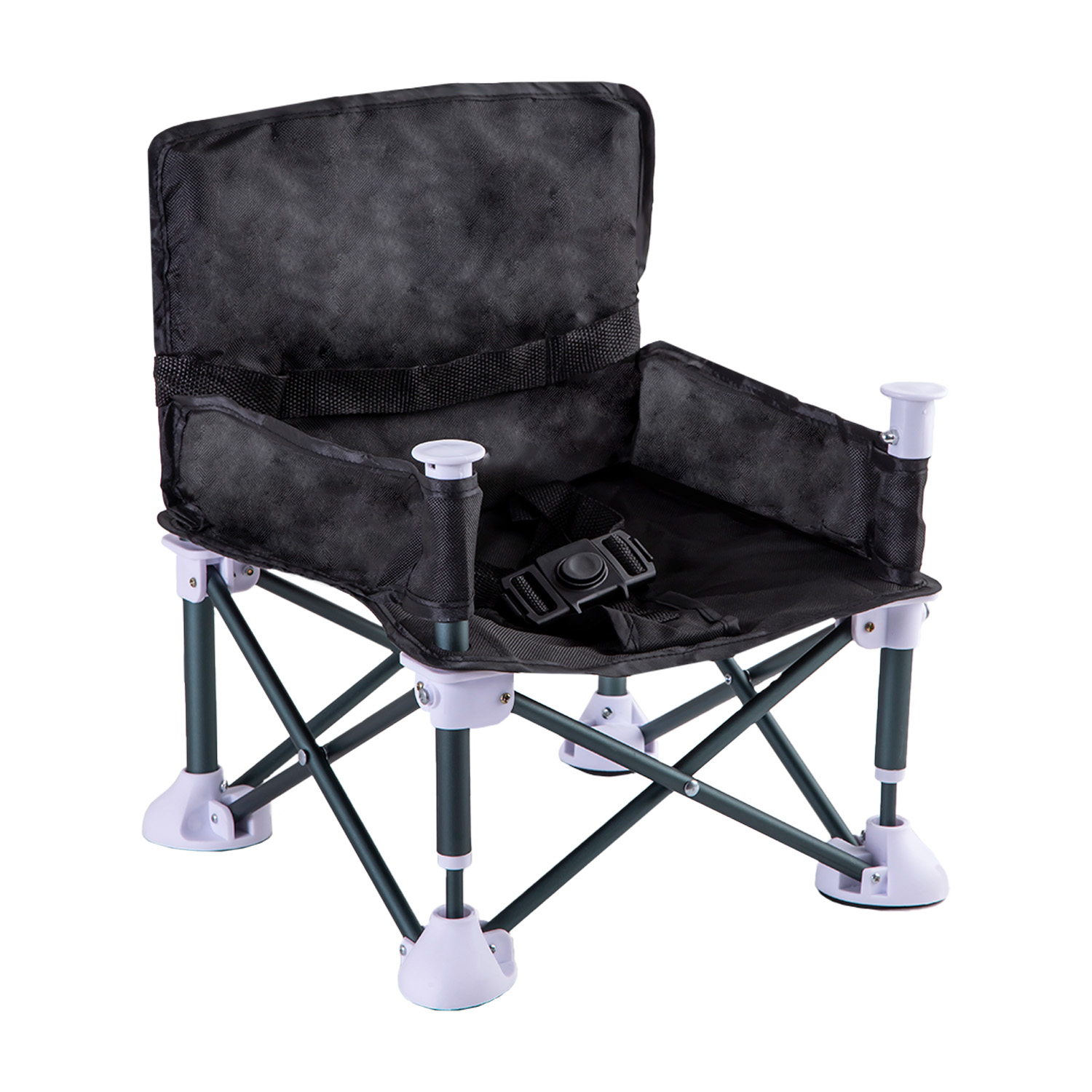 SILLA DE COMER PLEGABLE CAMPING XT01 EN COLOR NEGRO - 2
