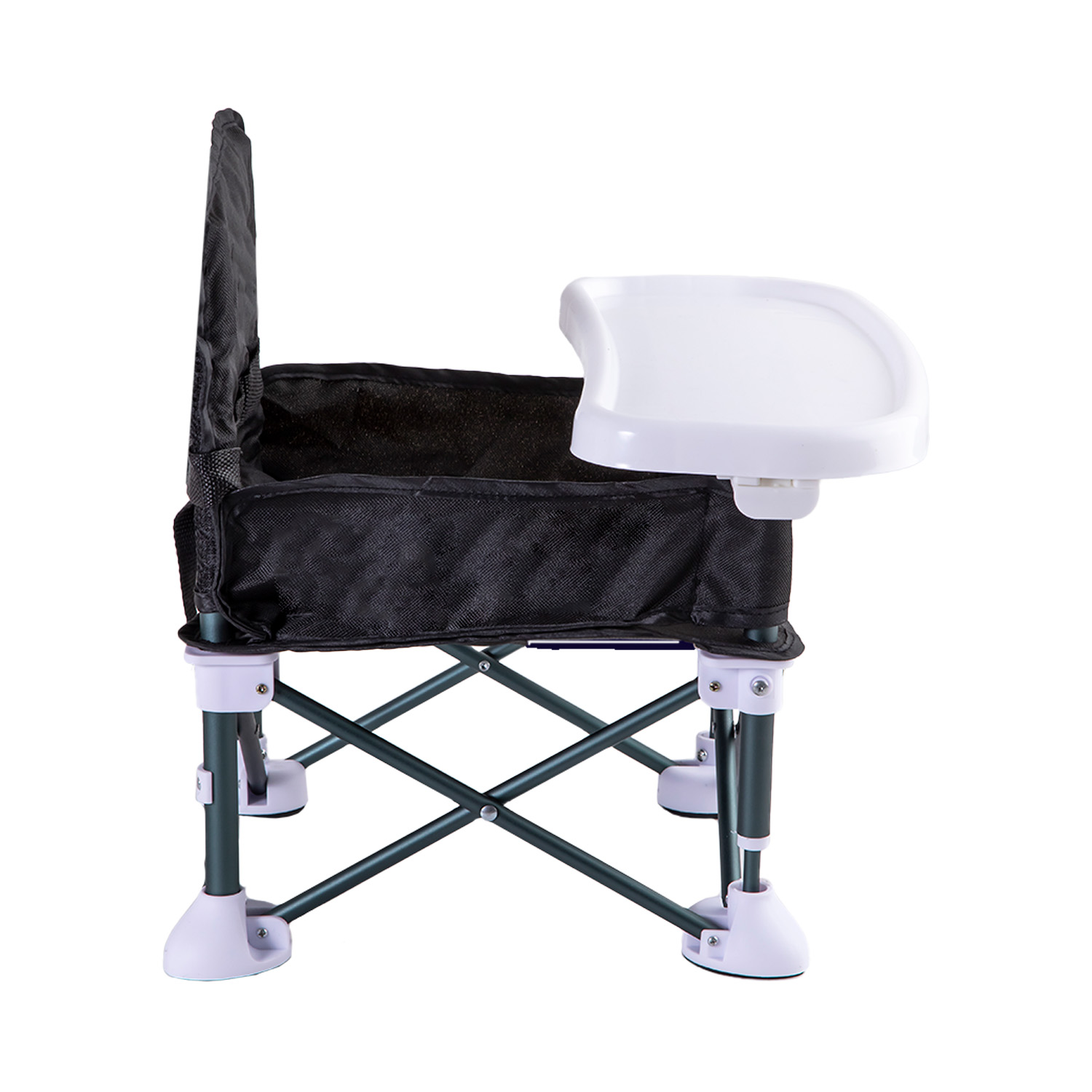 SILLA DE COMER PLEGABLE CAMPING XT01 EN COLOR NEGRO - 3