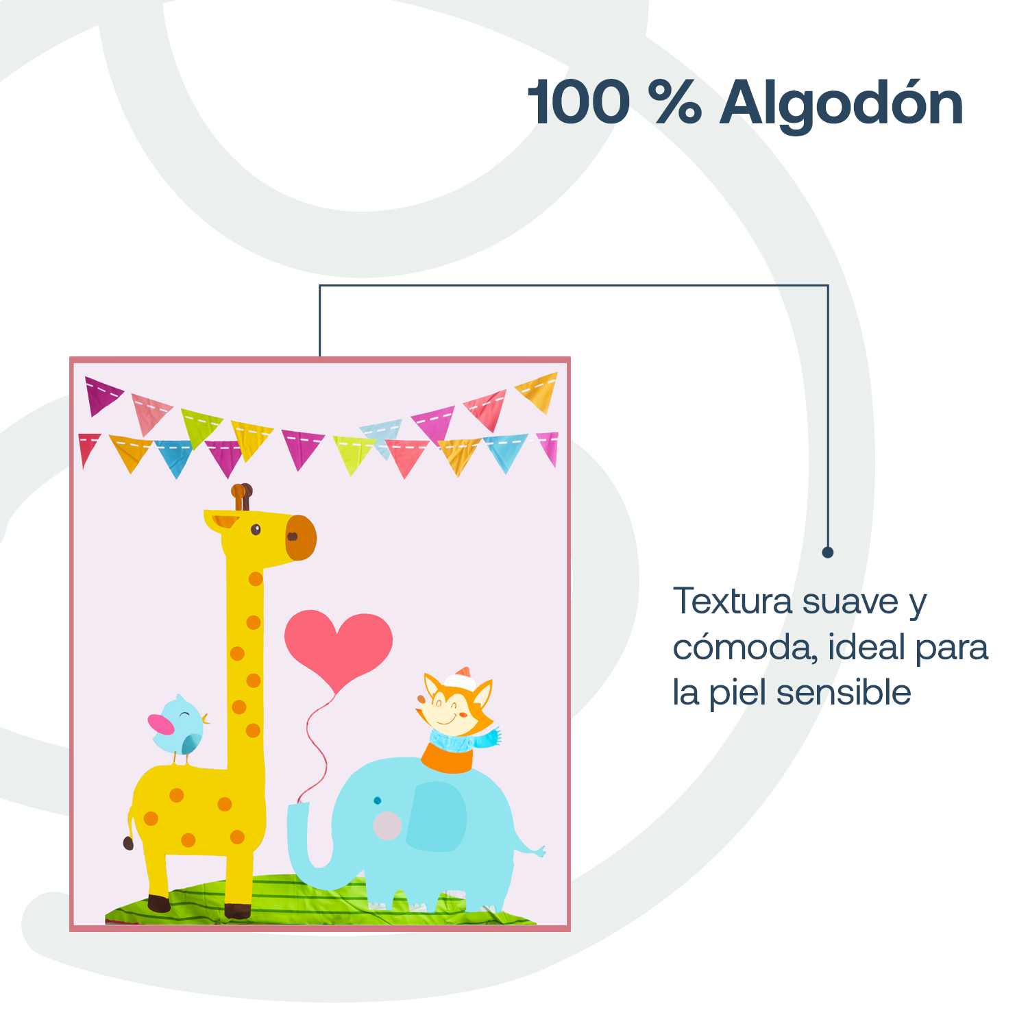 SET DE CUNA JIRAFA 5 PIEZAS BEBESIT - 4