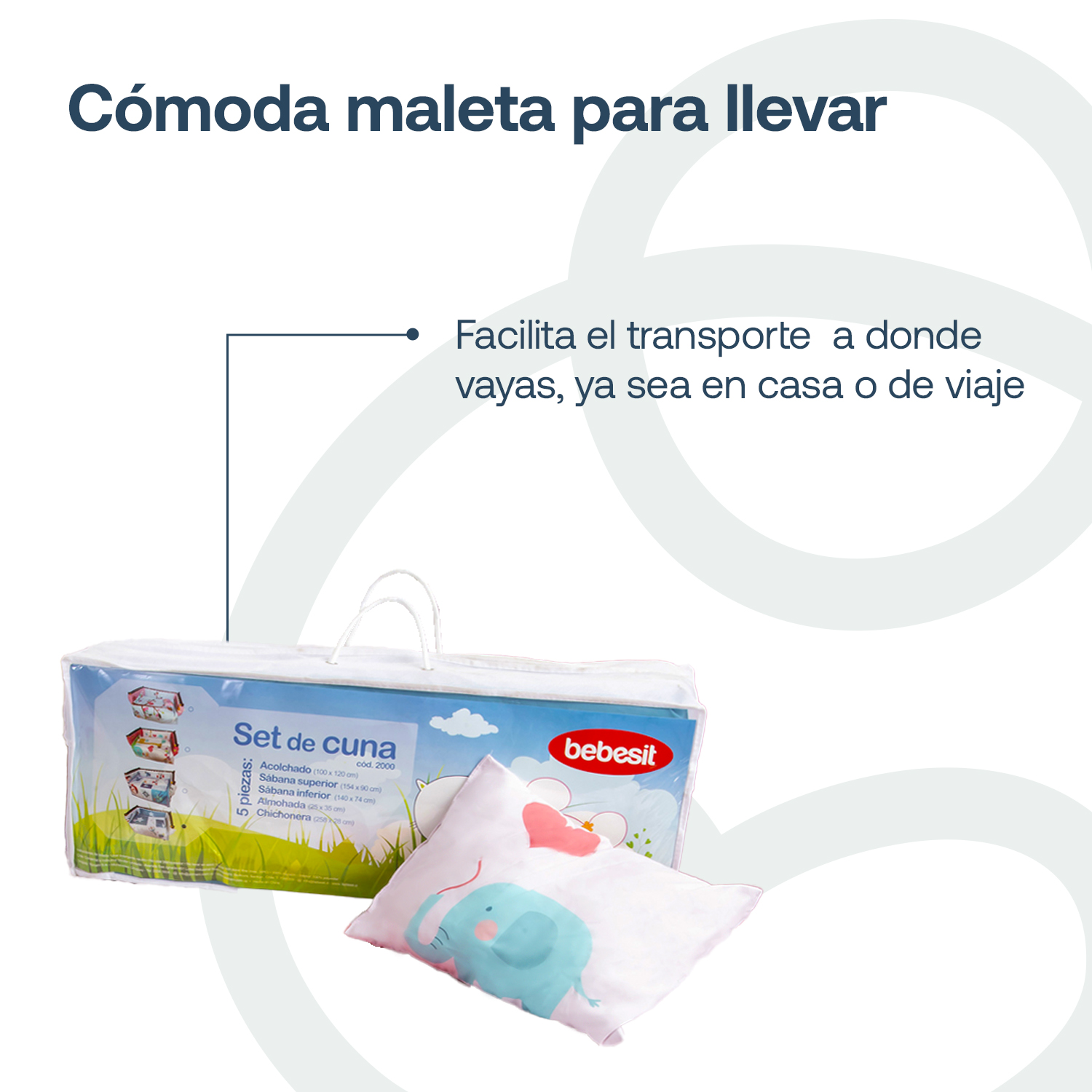 SET DE CUNA JIRAFA 5 PIEZAS BEBESIT - 7