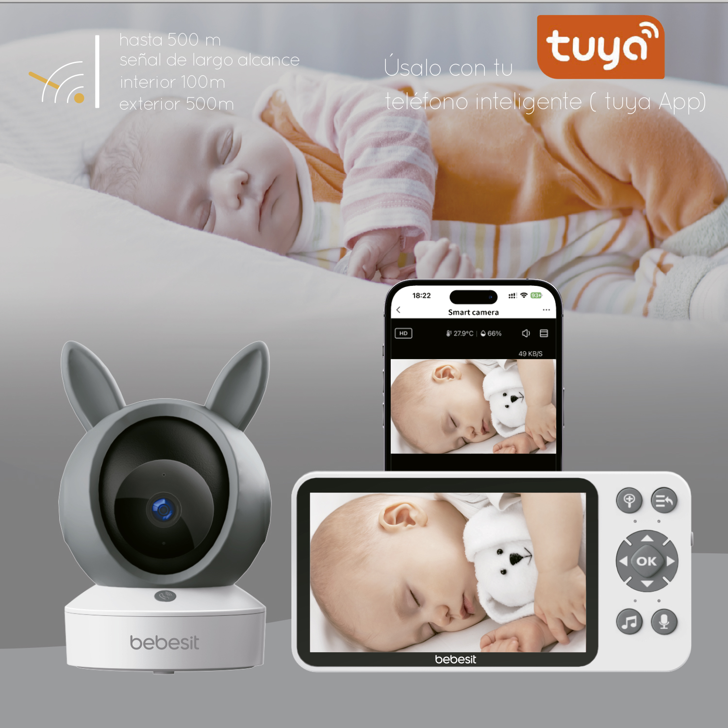 MONITOR CAMARA 360 SMARTGUARD HF3.0 WIFI1080P RUIDO+SOPORTE - 3