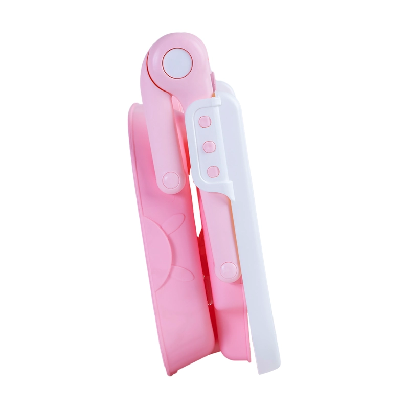 SILLA DE COMER PLEGABLE PORTATIL BEBE NIÑO FOLD ROSA - 6