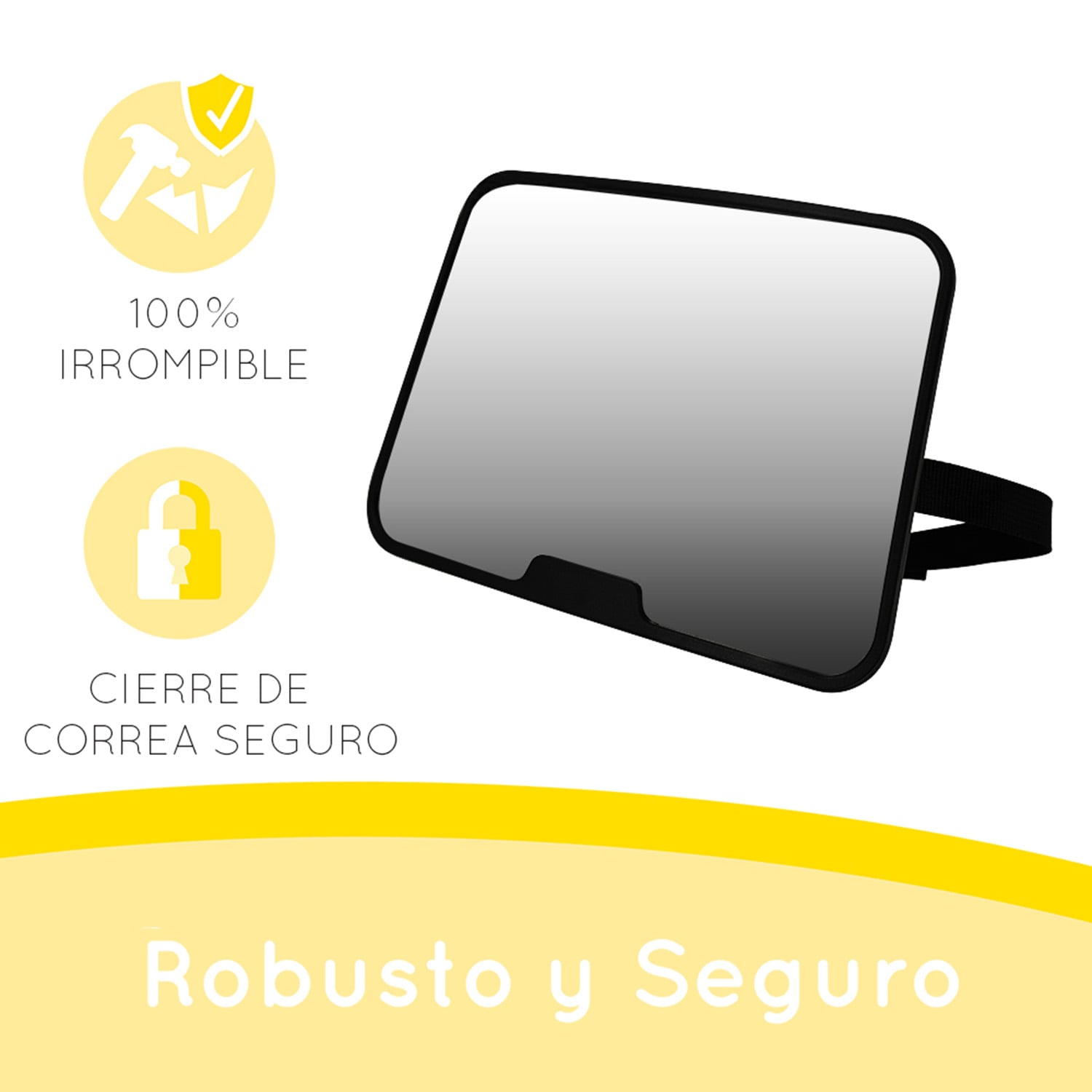 ESPEJO AUTO AJUSTABLE BEBE VISIÓN 360 GRADOS - 2