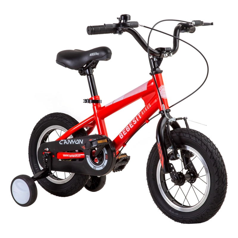 BICICLETA INFANTIL CANYON ARO 12 EN COLOR ROJO BEBESIT - 1