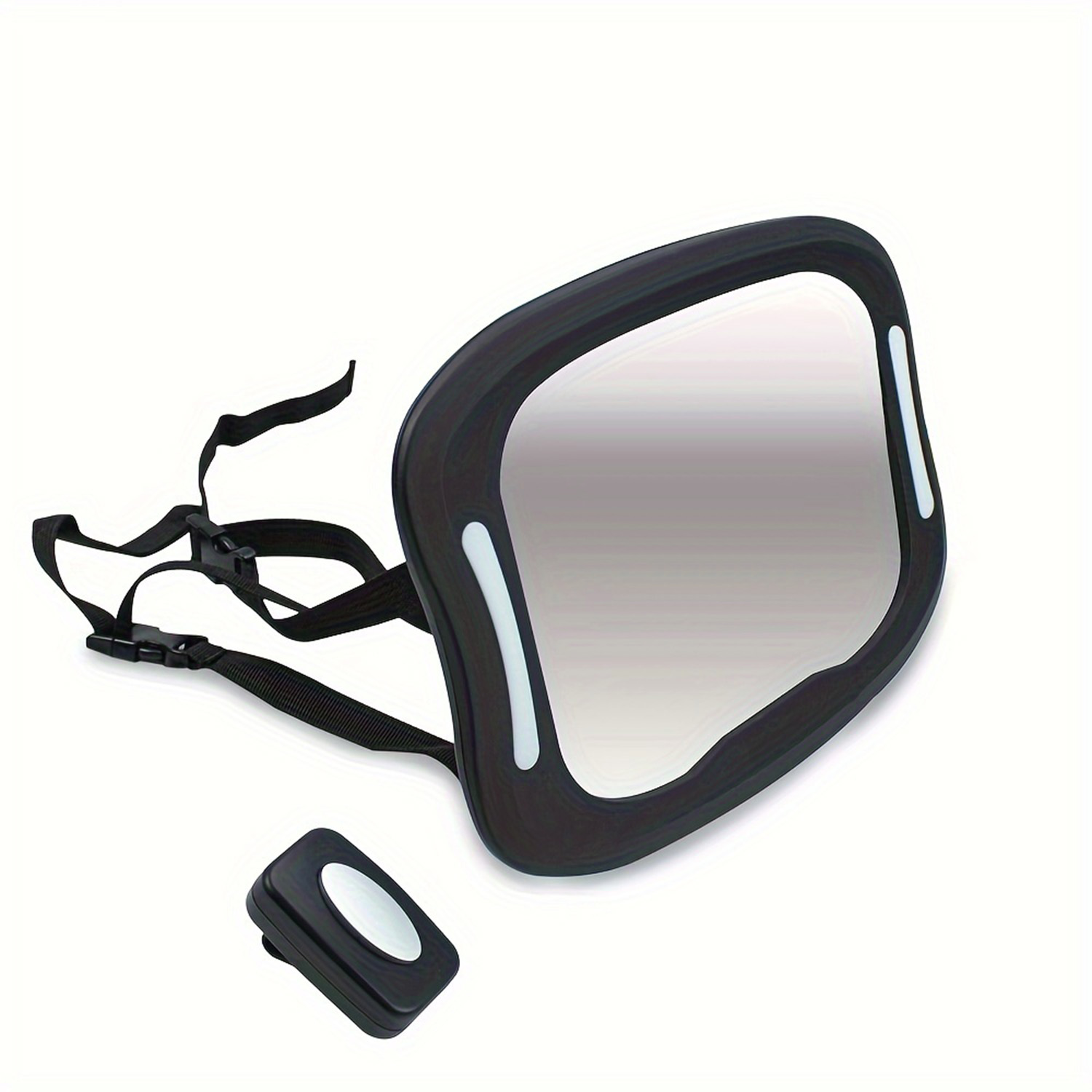 ESPEJO LUCES LED AUTO AJUSTABLE BEBE TESTEADO EN ACCIDENTES - 1