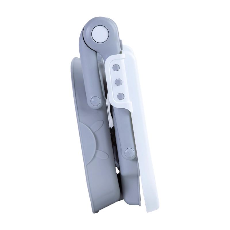 SILLA DE COMER PLEGABLE PORTATIL BEBE NIÑO FOLD GRIS - 6