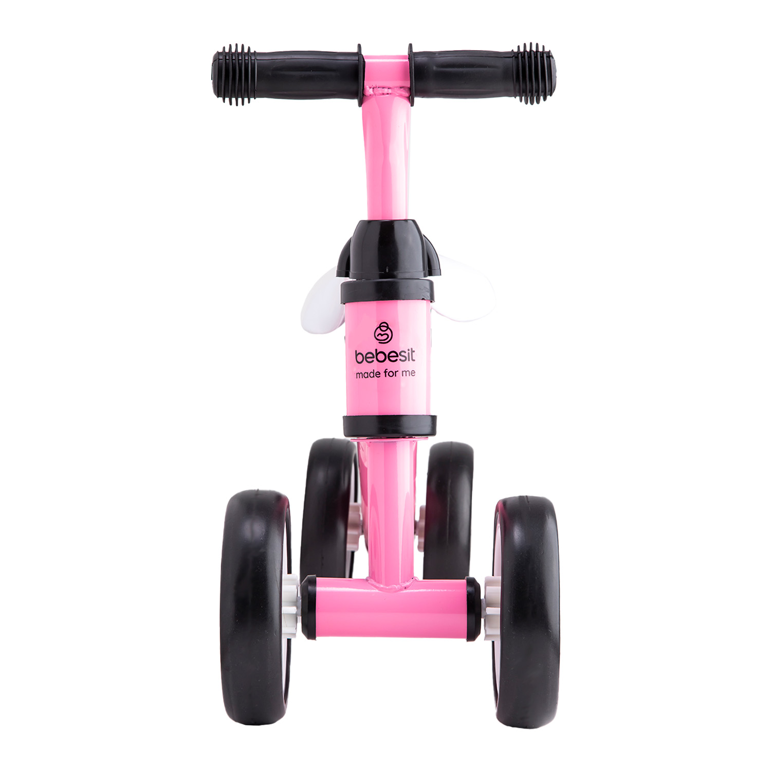 TRICICLO CORREPASILLOS APRENDIZAJE 4 RUEDAS XT02 ROSA BEBESIT - 3
