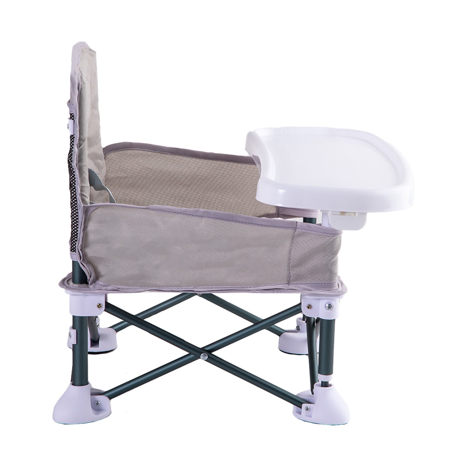 SILLA DE COMER PLEGABLE CAMPING XT01 GRIS - 3