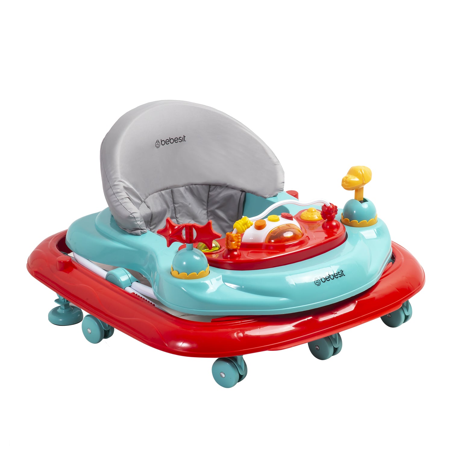 ANDADOR MUSICAL AIRBUS EN COLOR ROJO CELESTE - 3