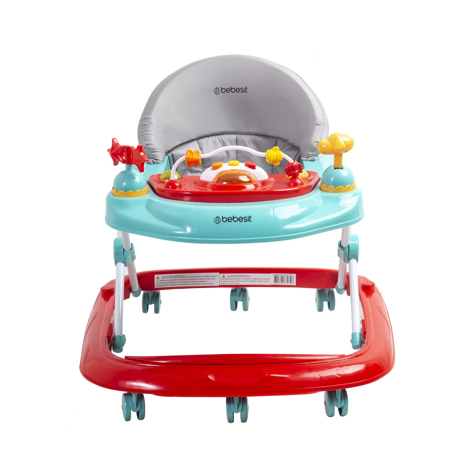ANDADOR MUSICAL AIRBUS EN COLOR ROJO CELESTE - 5