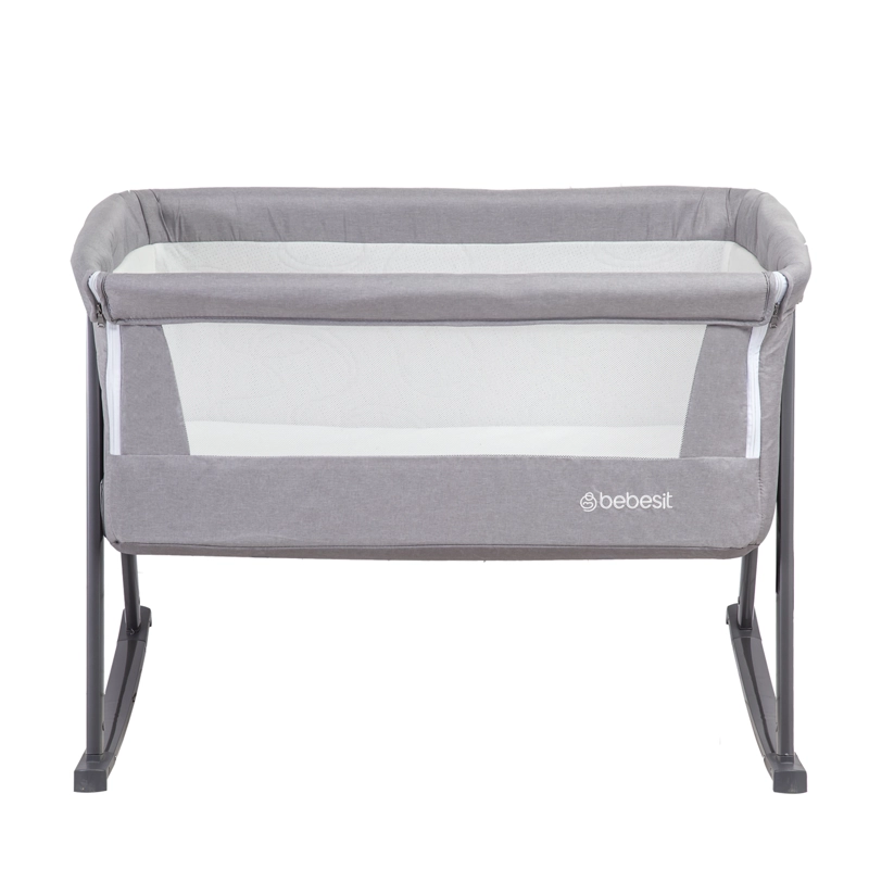 CUNA MOISE S BALANCIN CON MOSQUITERO GRIS BEBESIT - 2