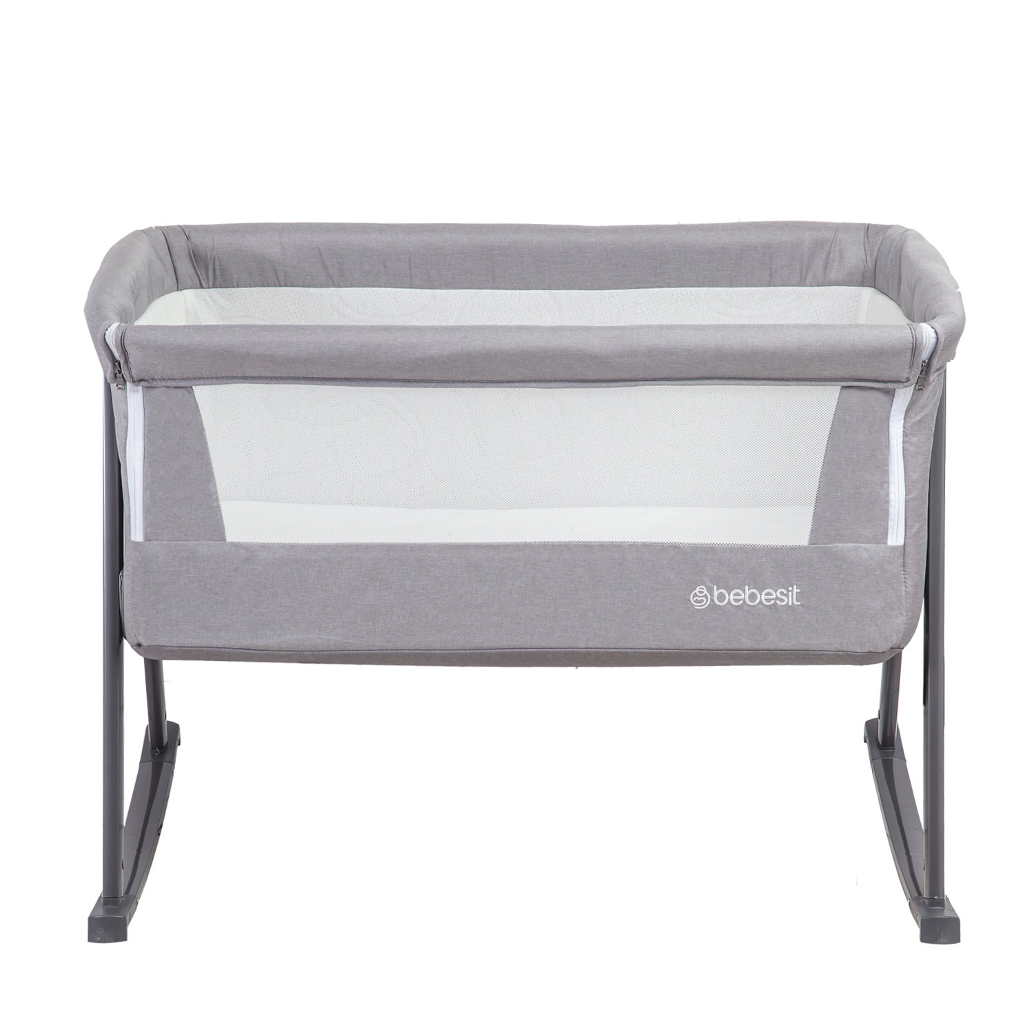 CUNA MOISE S BALANCIN CON MOSQUITERO GRIS BEBESIT - 2