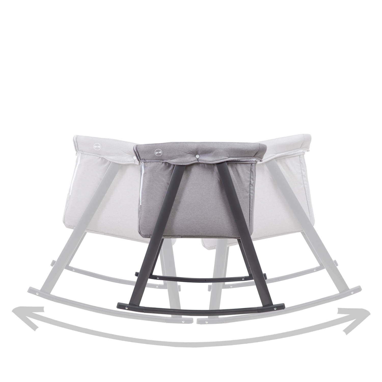 CUNA MOISE S BALANCIN CON MOSQUITERO GRIS BEBESIT - 6