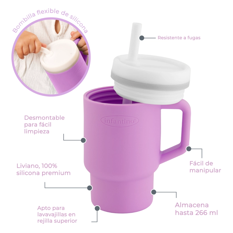 VASO ENTRENAMIENTO MY 1ST TUMBLER LILAC - 2