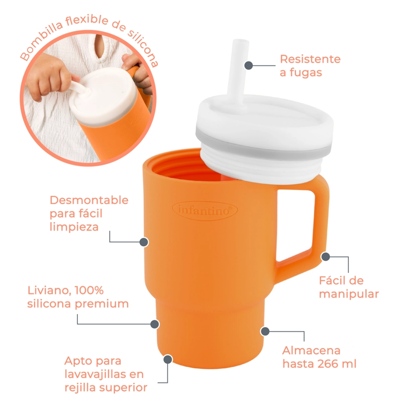 VASO ENTRENAMIENTO MY 1ST TUMBLER CREAMSICLE - 2