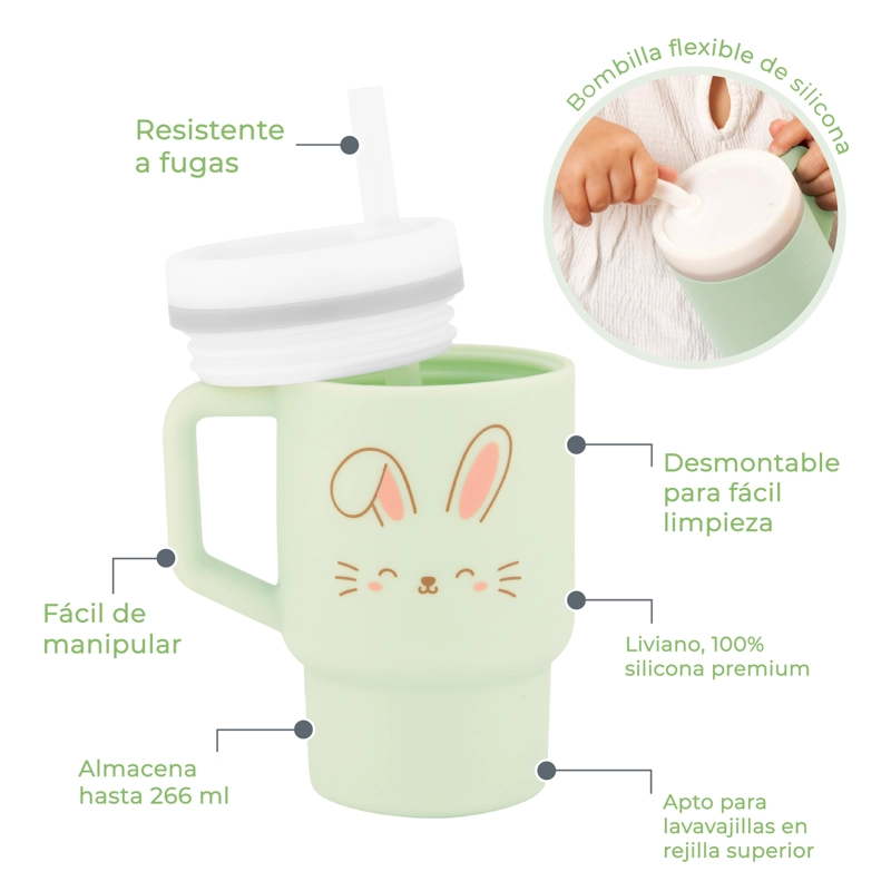 VASO ENTRENAMIENTO MY 1ST TUMBLER BUNNY - 2