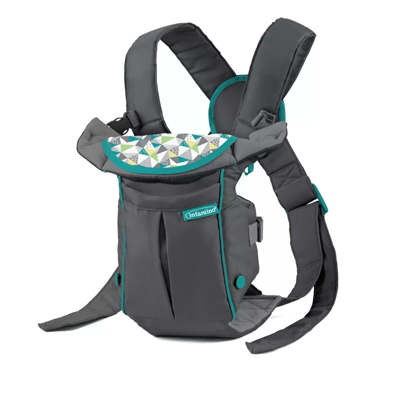 PORTABEBE S SWIFT CLASSIC CON BOLSILLO GRIS INFANTINO - 1