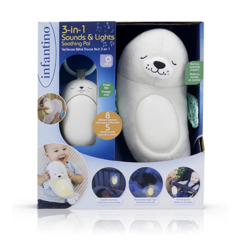 PELUCHE SNUGGLE PAL SOUNDS & LIGHT SOOTHER - 4