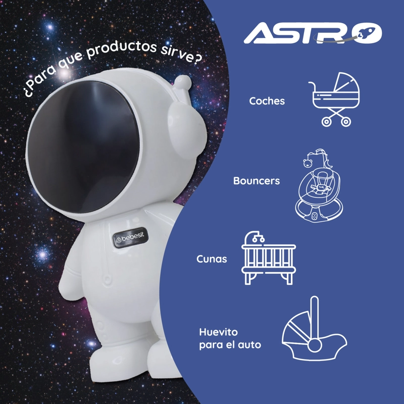 MECEDORA ASTRO PARA COCHES, BOUNCERS Y CUNAS BEBES - 2