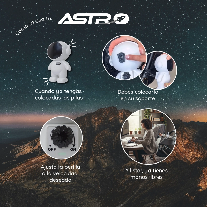 MECEDORA ASTRO PARA COCHES, BOUNCERS Y CUNAS BEBES - 8