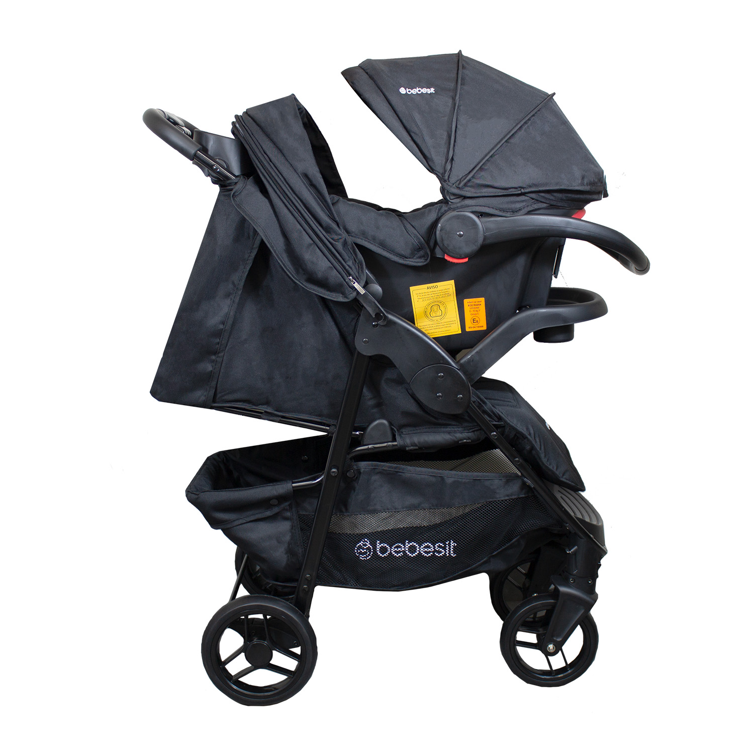 COCHE TRAVEL SIENNA NEGRO BEBESIT - 4