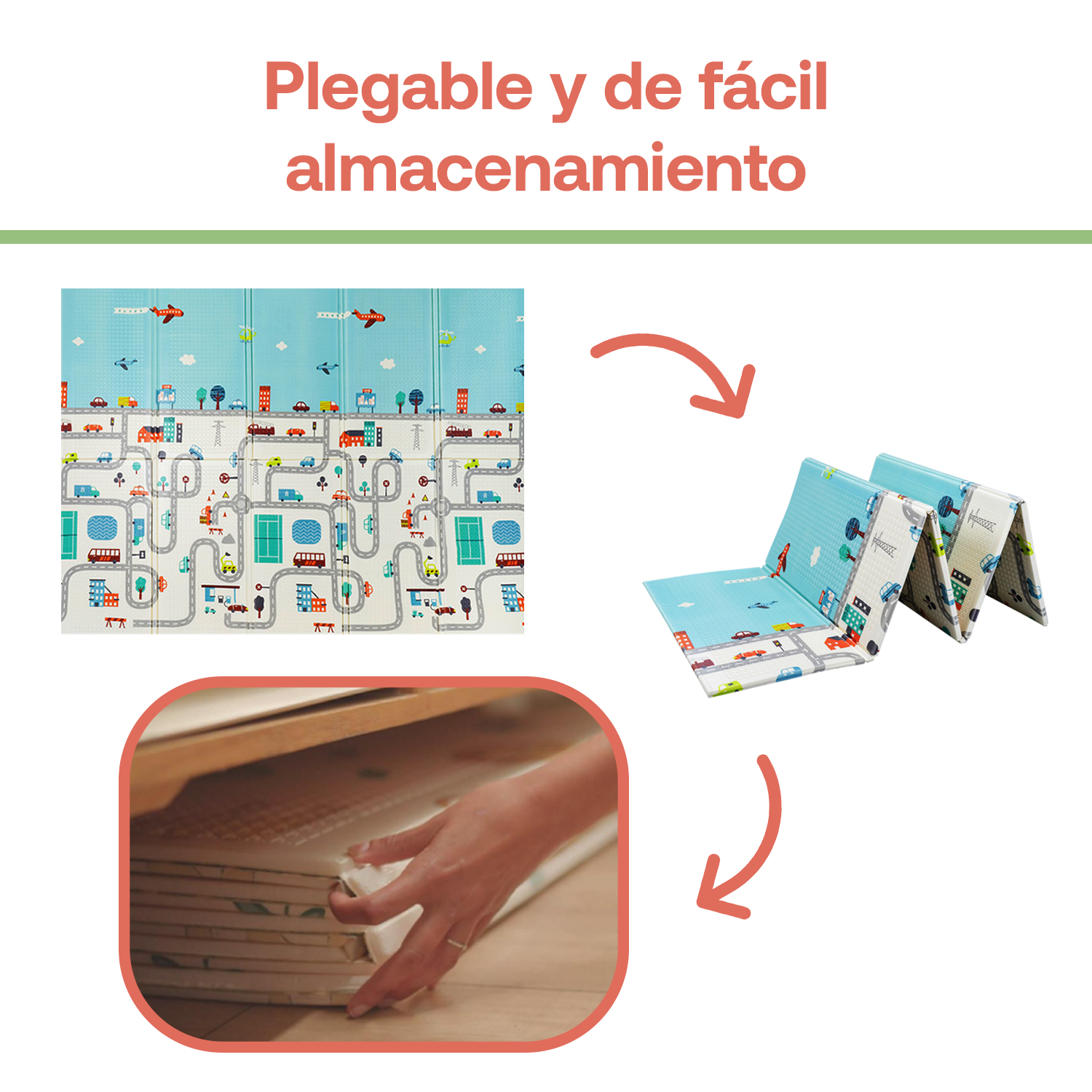 ALFOMBRA ANTIGOLPE PLEGABLE EXTRA GRUESO PREMIUM OSO CIUDAD - 6