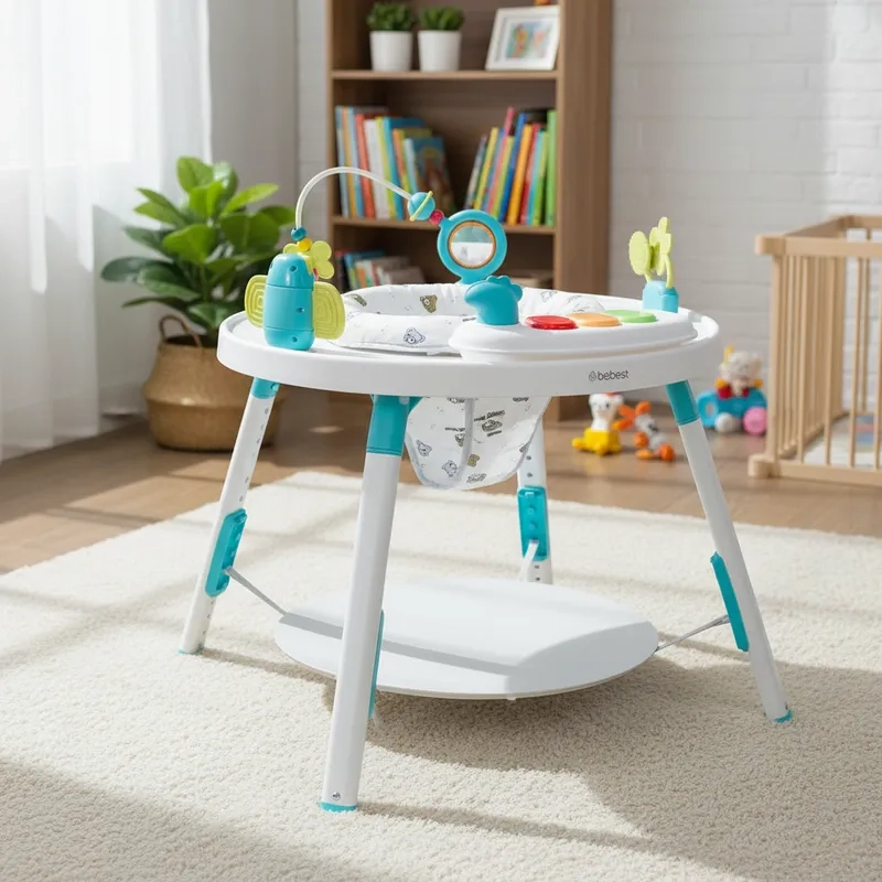 CENTRO DE ACTIVIDAD 2 EN 1 SMART & BOUNCE AZUL BEBESIT - 2