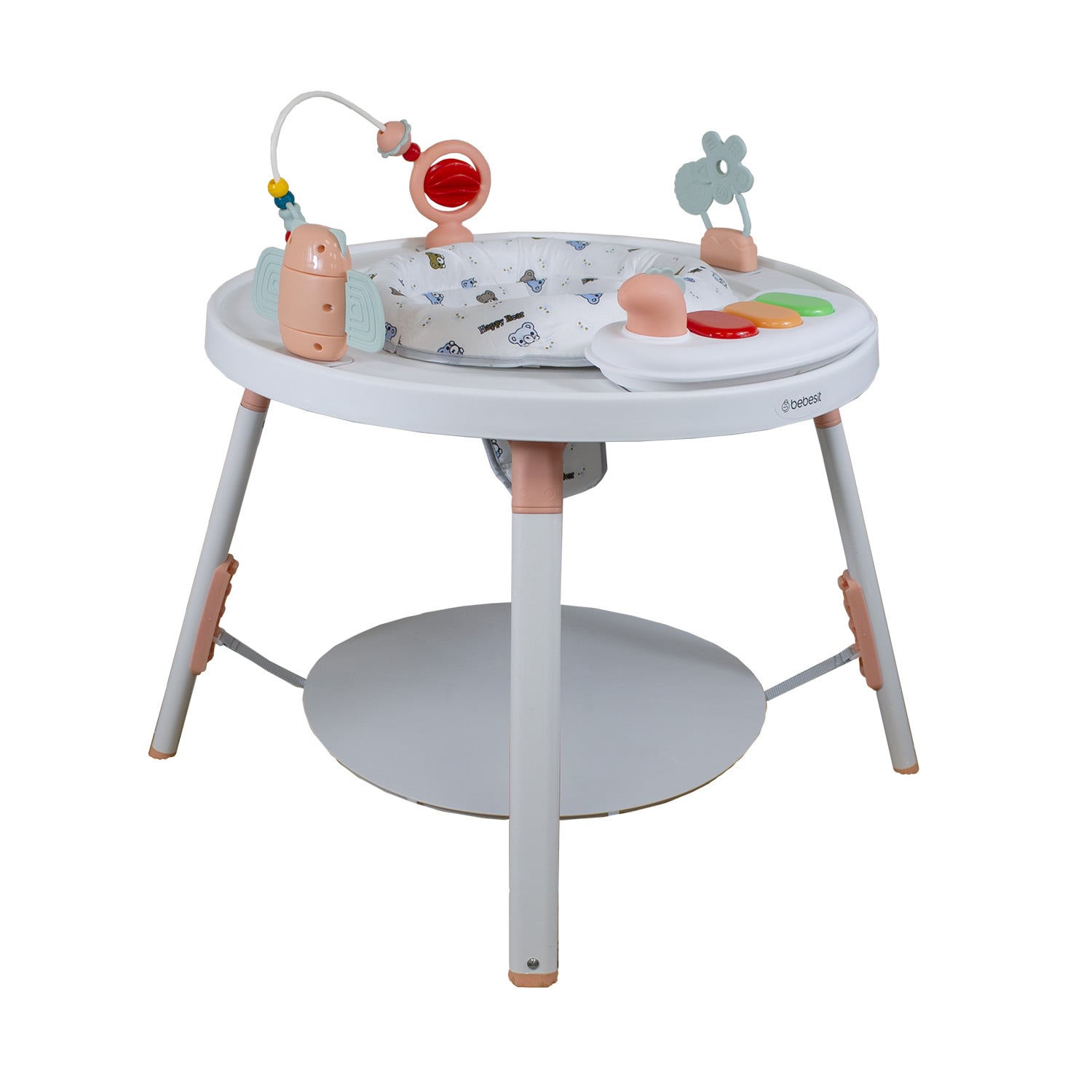 **FF-CENTRO DE ACTIVIDAD 2 EN 1 SMART & BOUNCE ROSA CORAL BEBESIT - 1