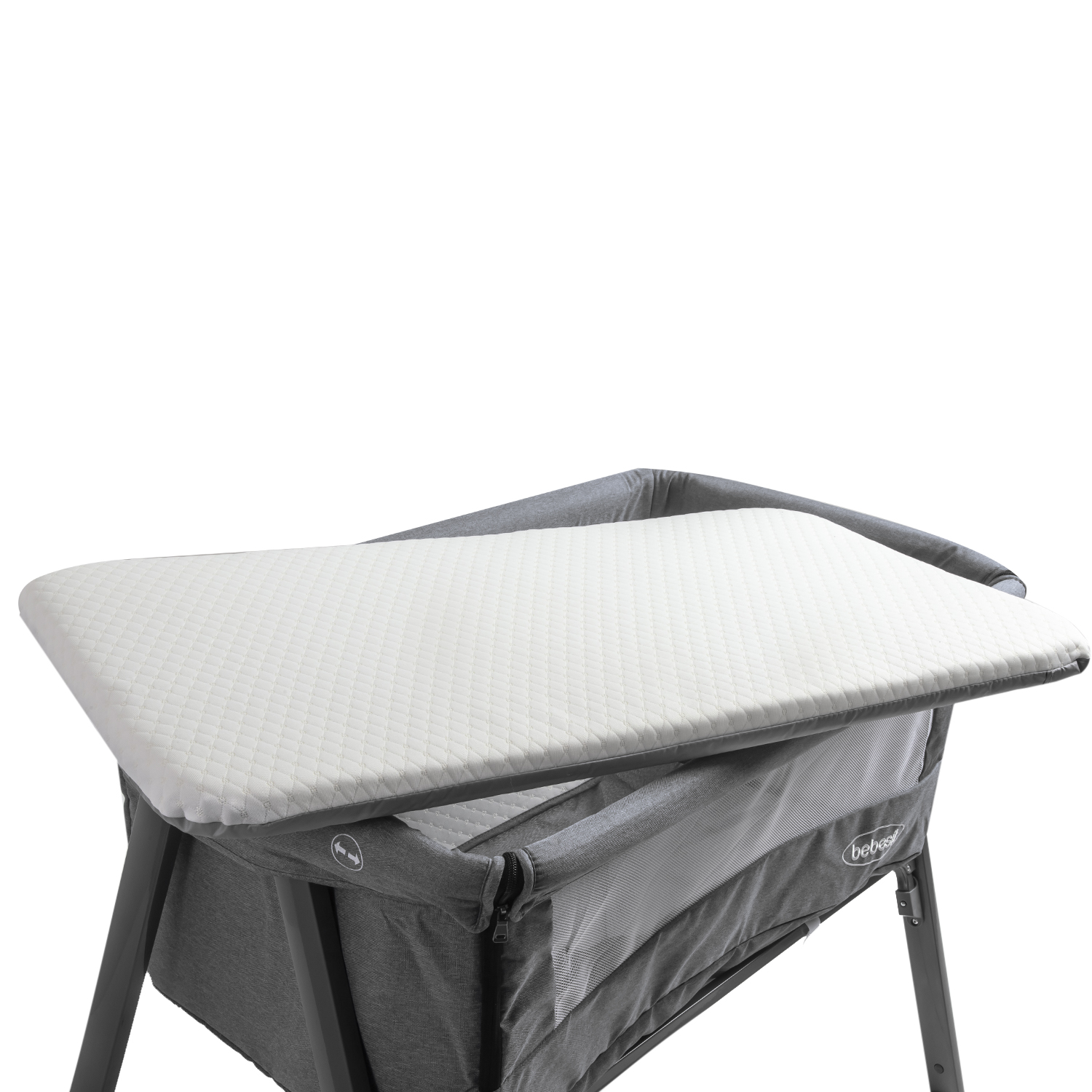 CUNA COLECHO EASY LX CON MOSQUITERO GRIS - 4