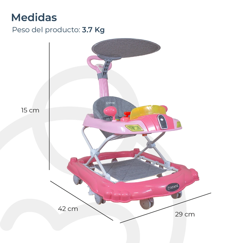 ANDADOR 3 EN 1 DISCOVER & PLAY ROSADO - 9
