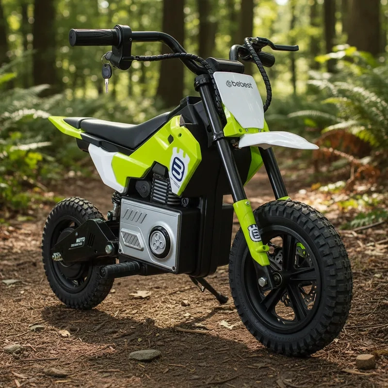 MOTO ELE CTRICA MINICROSS 24V NIÑOS Y NIÑAS INFANTIL VERDE - 2