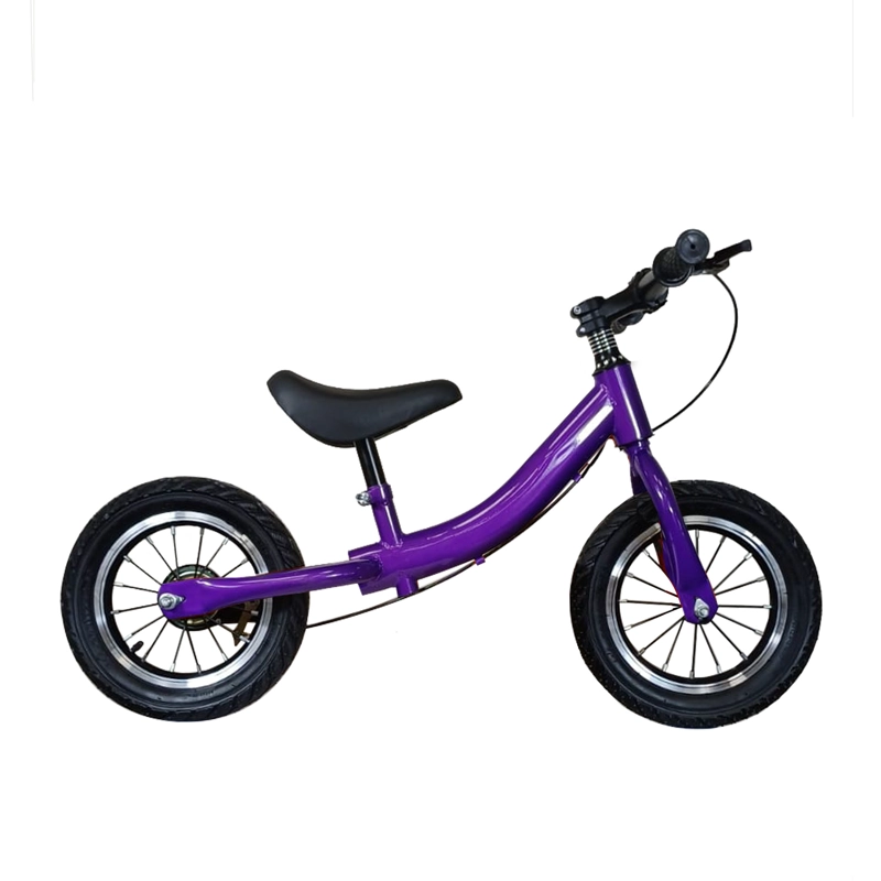 BICICLETA DE APRENDIZAJE NIÑOS Y NIÑAS INFANTIL CON FRENOS MORADA - 4