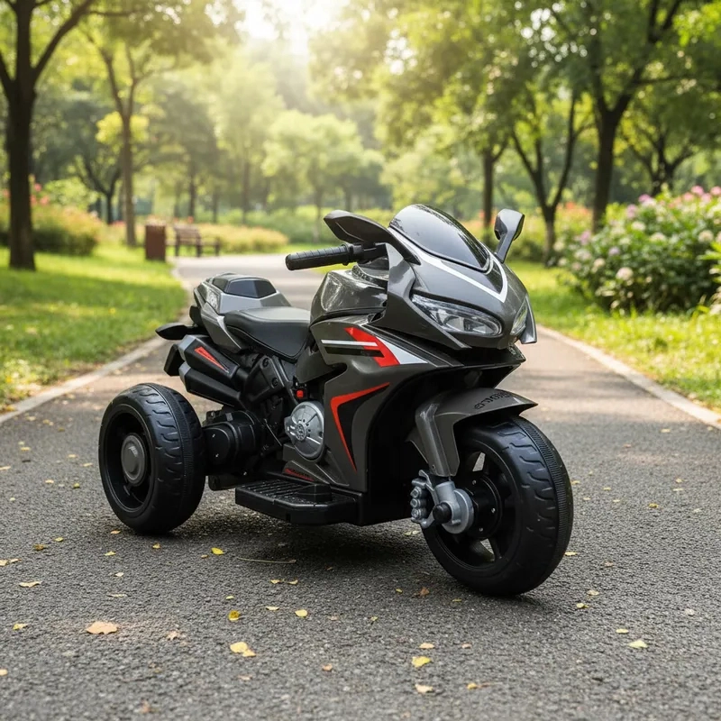 TRIMOTO BIGTRAIL NIÑOS INFANTIL 6V A BATERIA GRIS - 2