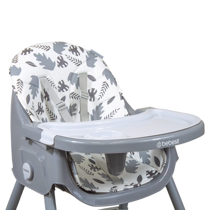 SILLA DE COMER STEPS GRIS BEBESIT - 5