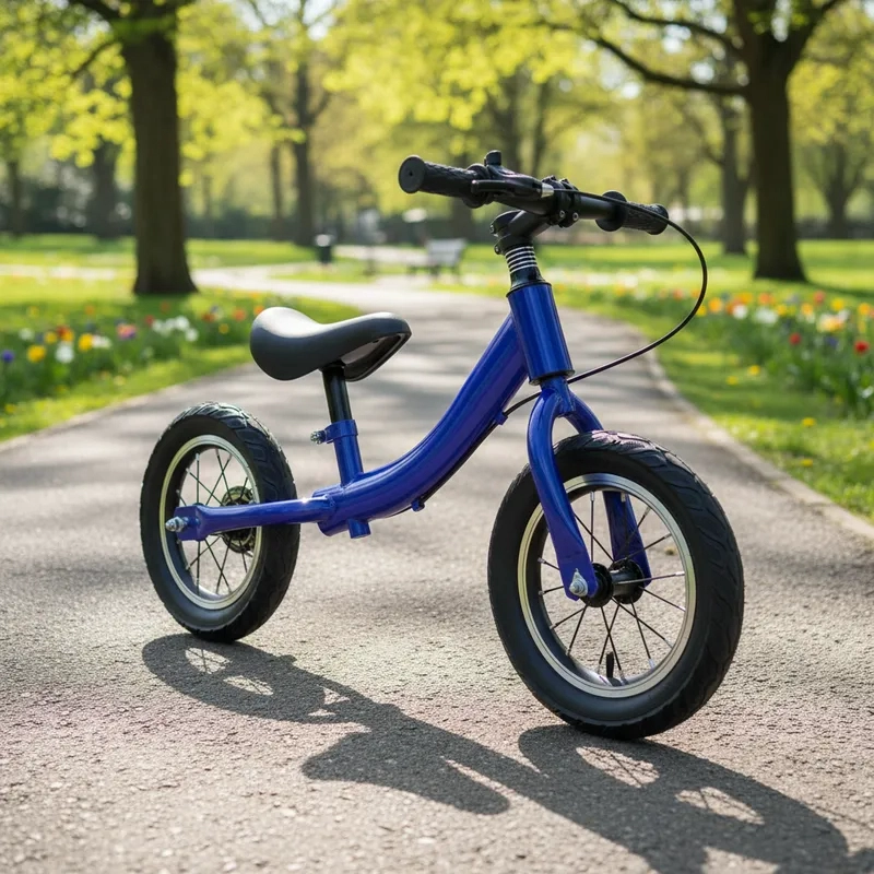 BICICLETA DE APRENDIZAJE NIÑOS INFANTIL CON FRENOS AZUL - 2