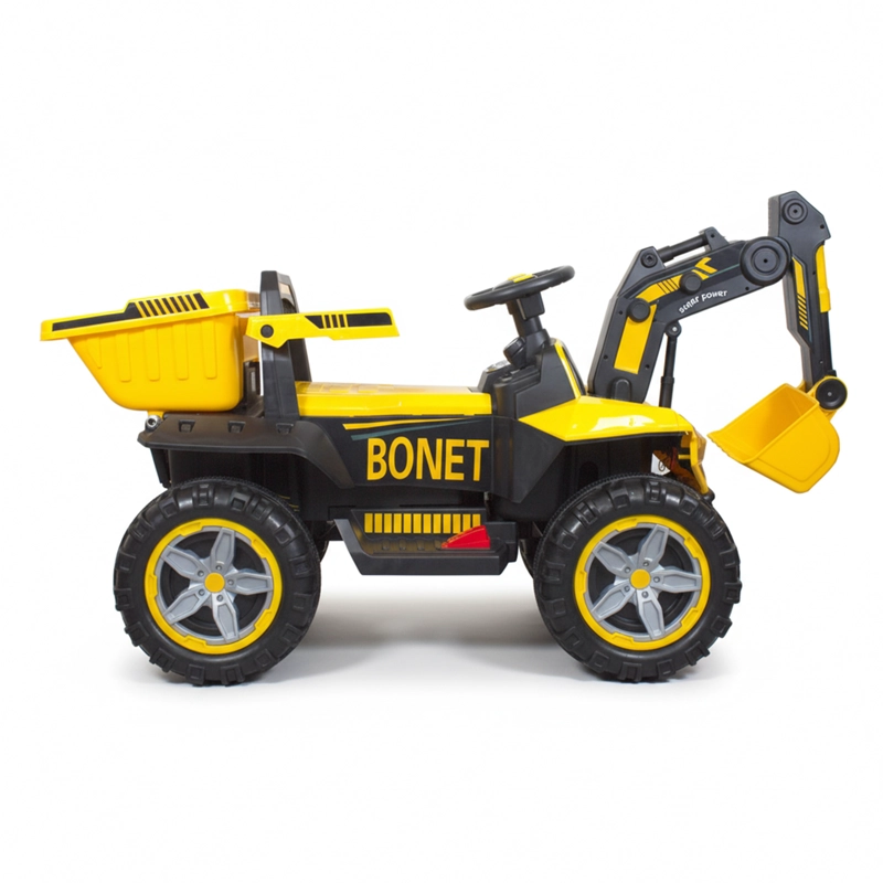 CAMION ELE CTRICO RETROEXCAVADORA TODOTERRENO INFANTIL AMARILLO - 3