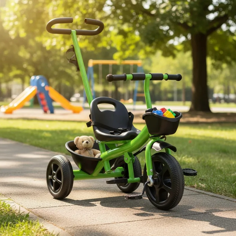 TRICICLO MULTISTEPS NIÑOS NIÑAS INFANTIL VERDE - 2