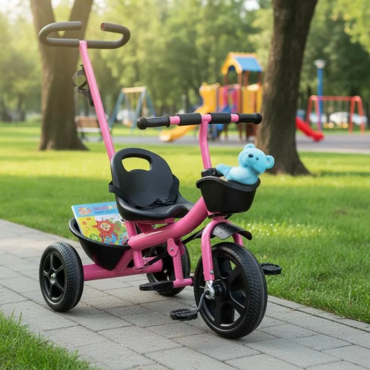 TRICICLO MULTISTEPS NIÑAS INFANTIL ROSADO - 2