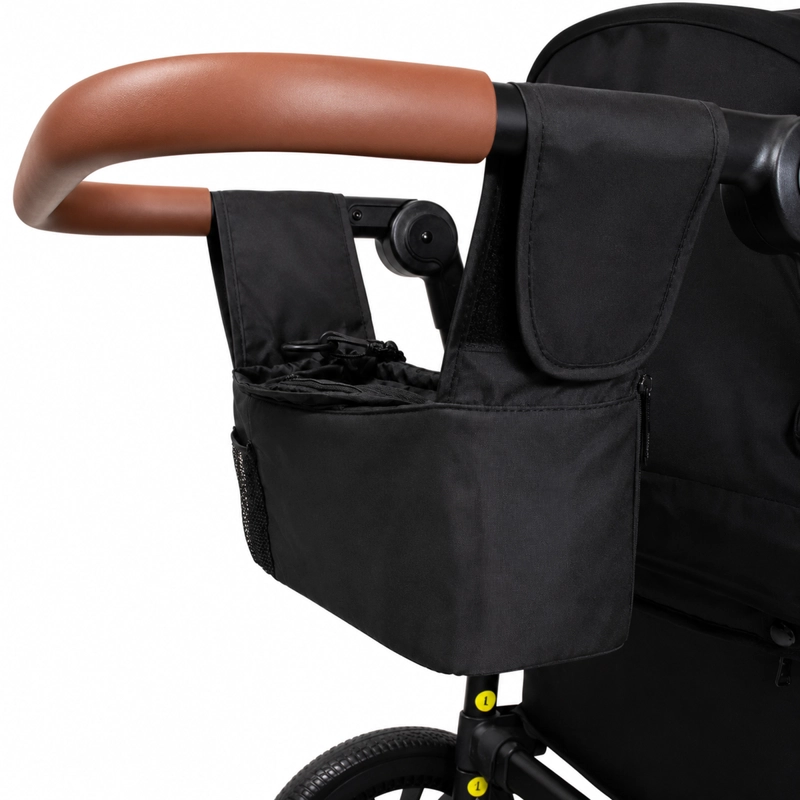 COCHE Y CARRO DE PASEO DOBLE WAGON DRAKAR NEGRO - 3