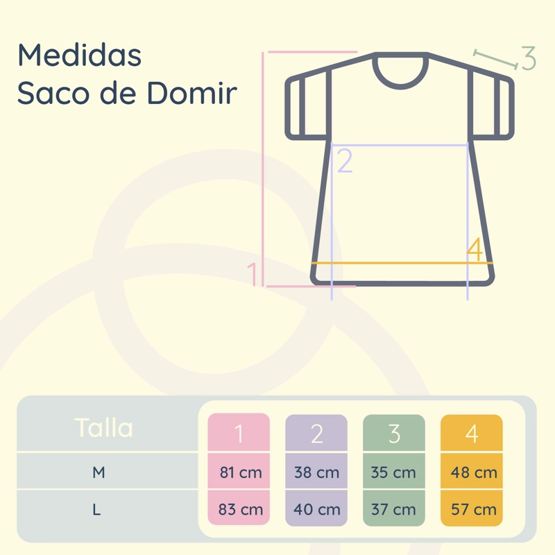 SACO DE DORMIR PARA BEBE  DISEÑO DE ANIMALES – TALLA M 81 CM - 4
