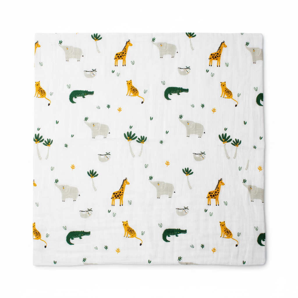 PACK 3 MANTAS DE MUSELINA 100% ALGODON – 75 X 75 CM - 2
