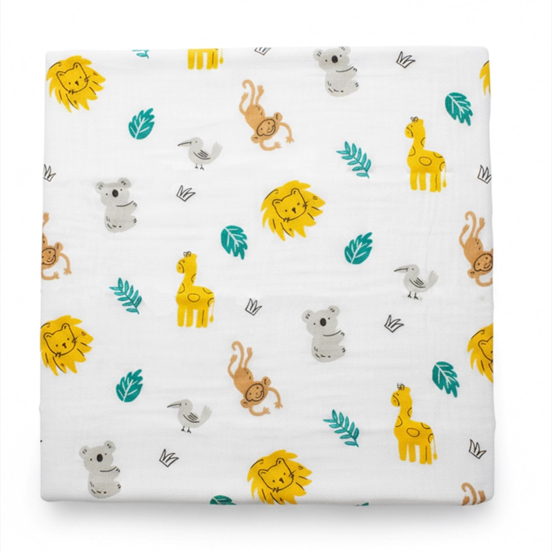 PACK 3 MANTAS DE MUSELINA 100% ALGODON – 75 X 75 CM - 4