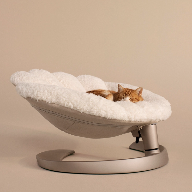 CAMA MASCOTA OSCILANTE SHELL LATTE - 5