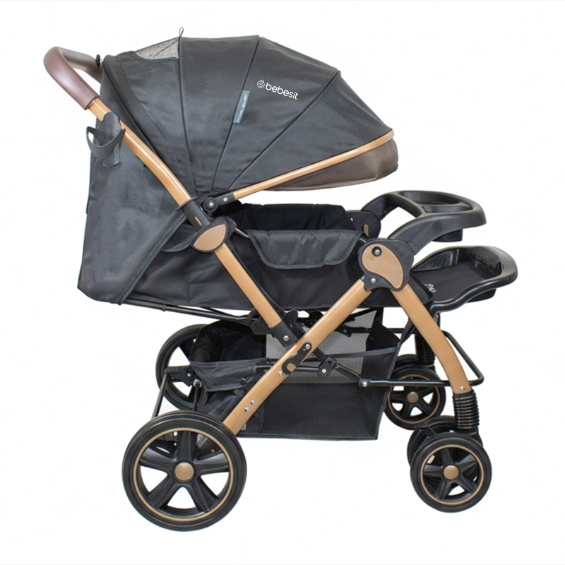 COCHE CUNA PASEO COMFY NEGRO GOLD - 4