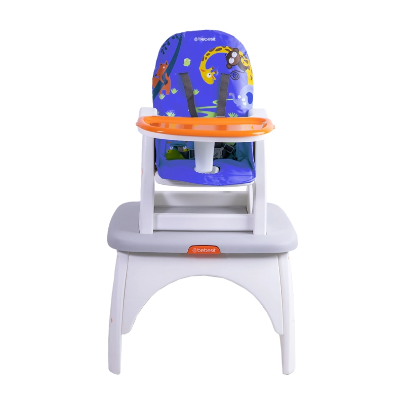 SILLA DE COMER ESCRITORIO BALANCIN EAT&SWING AZUL BEBESIT - 2