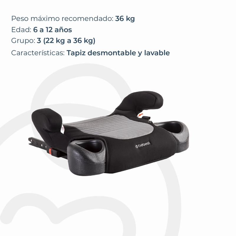 ALZADOR ISOFIX GRIS BEBESIT - 4