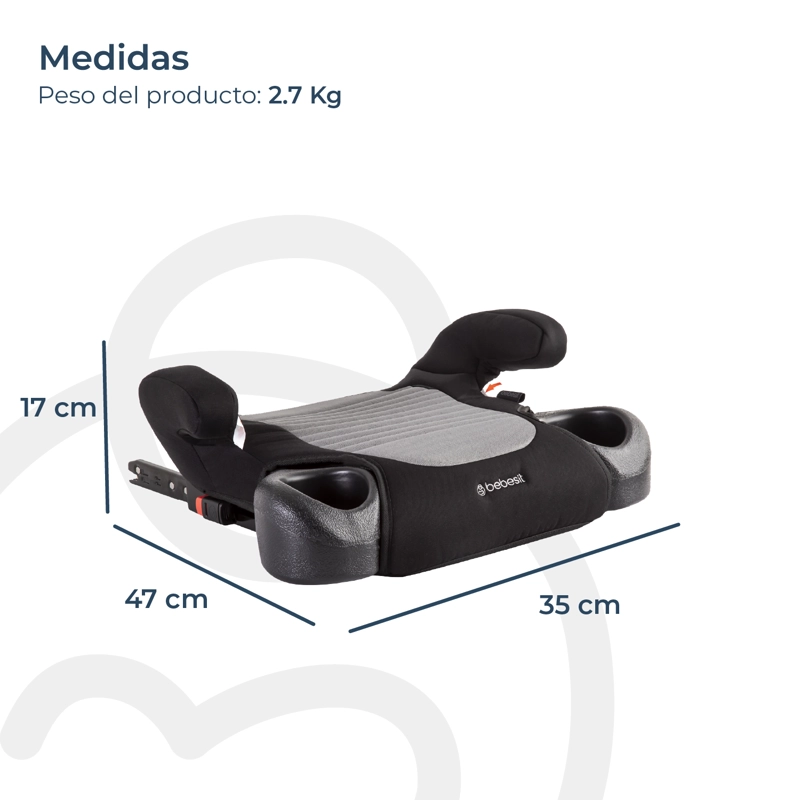 ALZADOR ISOFIX GRIS BEBESIT - 6