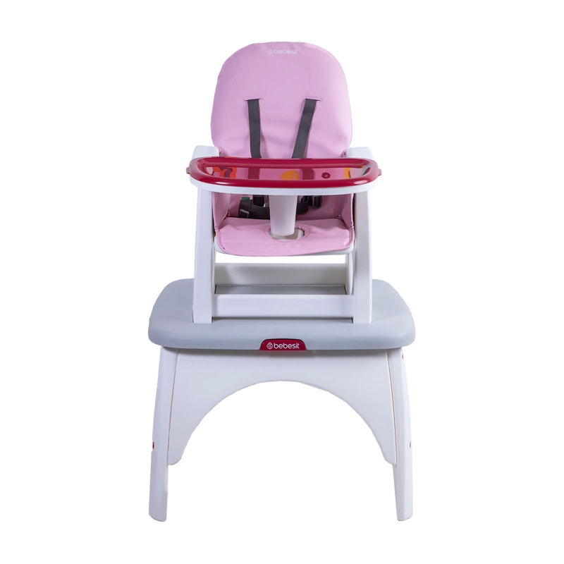 SILLA DE COMER ESCRITORIO BALANCIN EAT&SWING ROSADA BEBESIT - 2